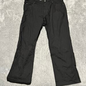 Duluth Pants Mens 40 x30 Black Flex Fire Hose Relaxed Workwear